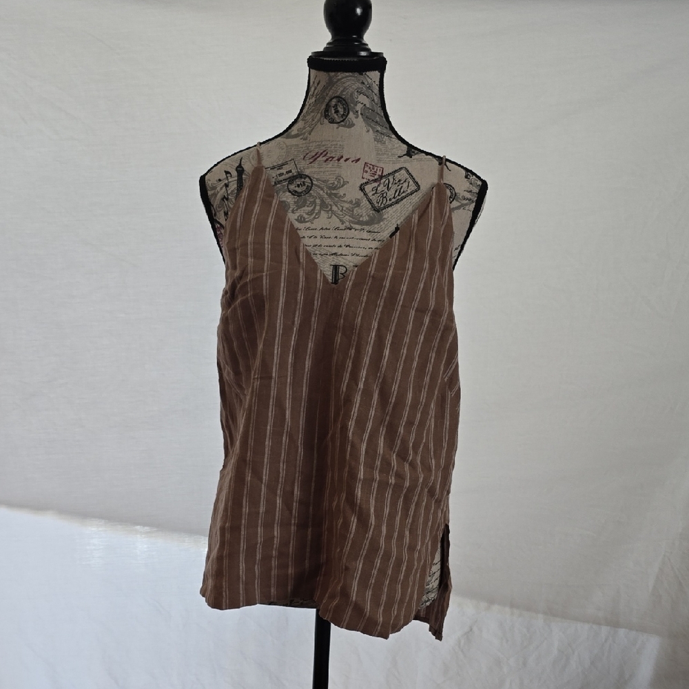 Habitual Brown Striped Women's Top